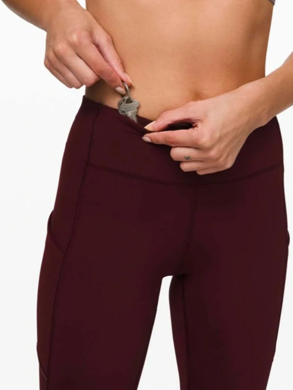 Lululemon Speed-Up Tight in Garnet Size 8 Tall in Luon Fabric - Picture 4 of 8